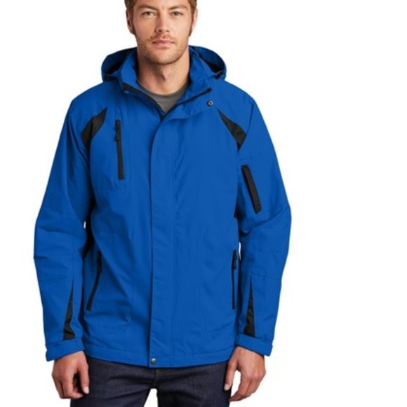 Port Authority® J304 All-Season II Jacket Color Snorkel Blue/ Black (New). - Picture 1 of 14